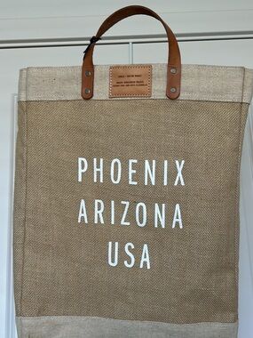 New APOLIS  Phoenix  Arizona  USA Market Tote in Natural